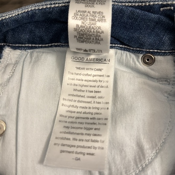 GOOD AMERICAN Good bermuda shorts!  Stretch, hi waistef NWOT B179 - Picture 11 of 11